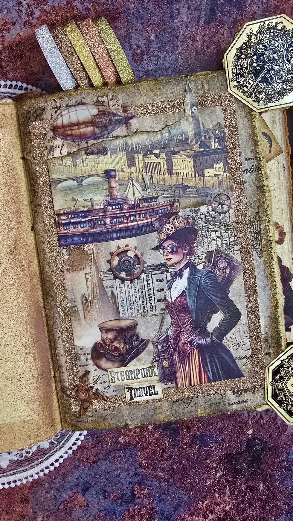 CoraCreaCrafts Hydraulic Steam PET Tape