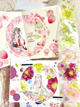 Circular Layout PET Tape Collage with Judy from Tokubetsumemori