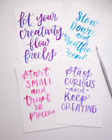 Fountain Ink Brush Lettering with Emily Solis