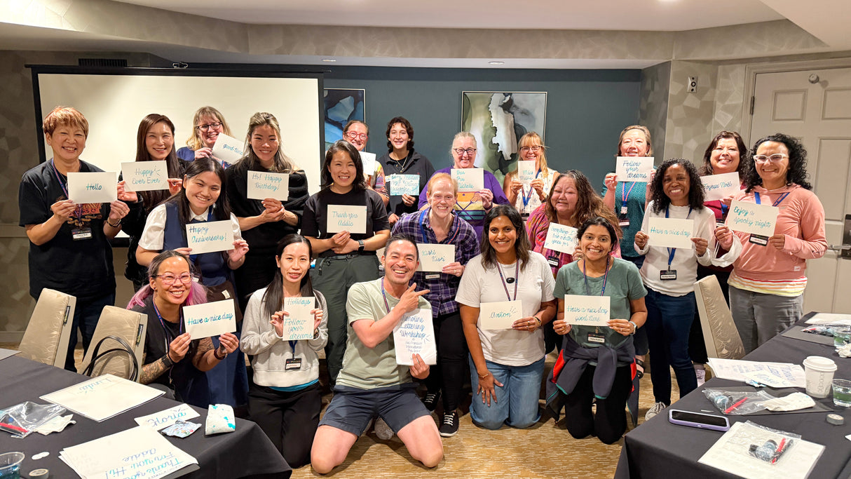 Monoline Lettering Workshop with Bechori