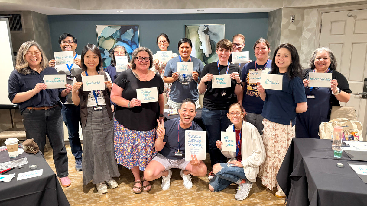 Monoline Lettering Workshop with Bechori