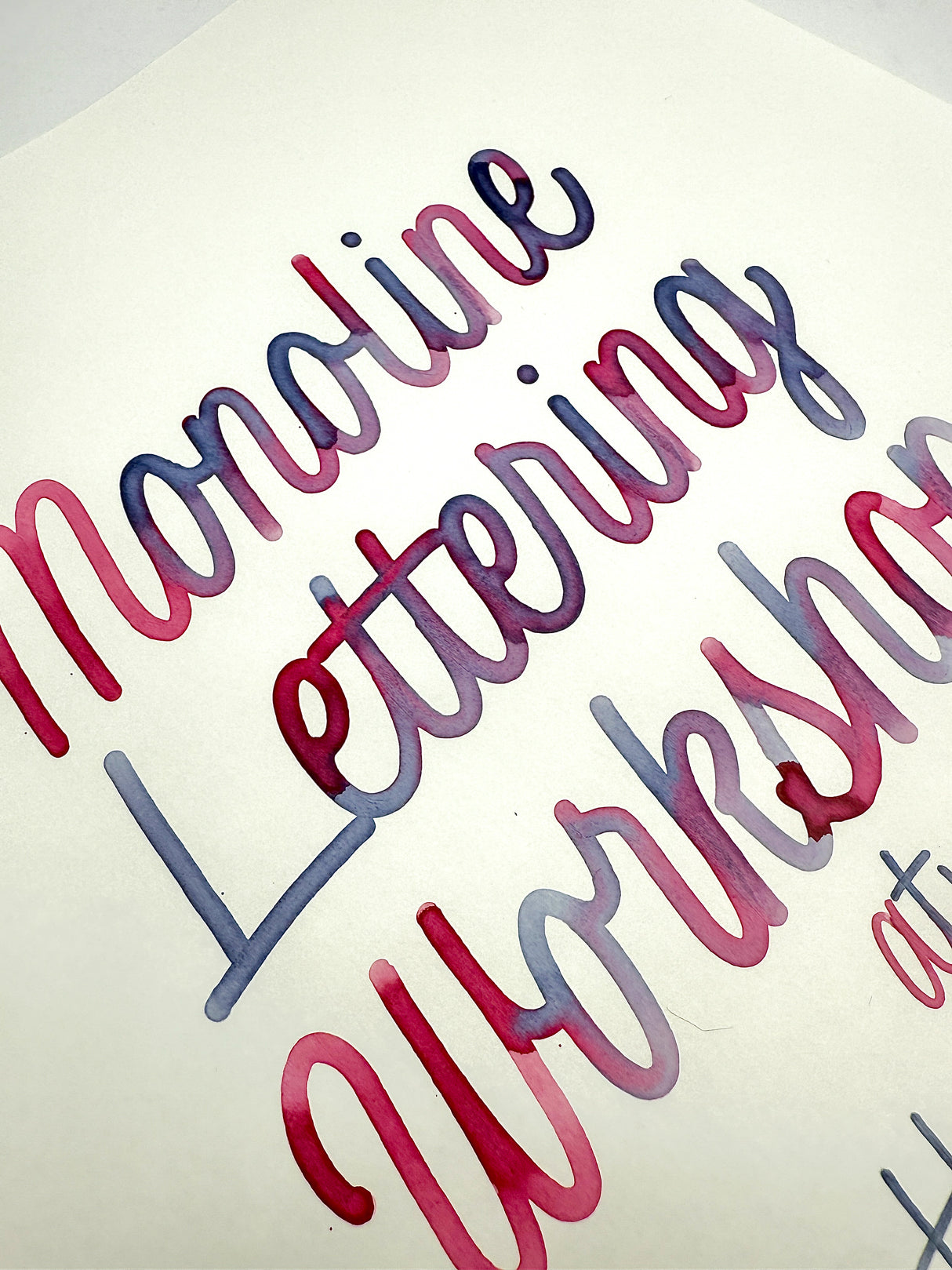 Monoline Lettering Workshop with Bechori