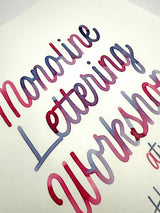 Monoline Lettering Workshop with Bechori