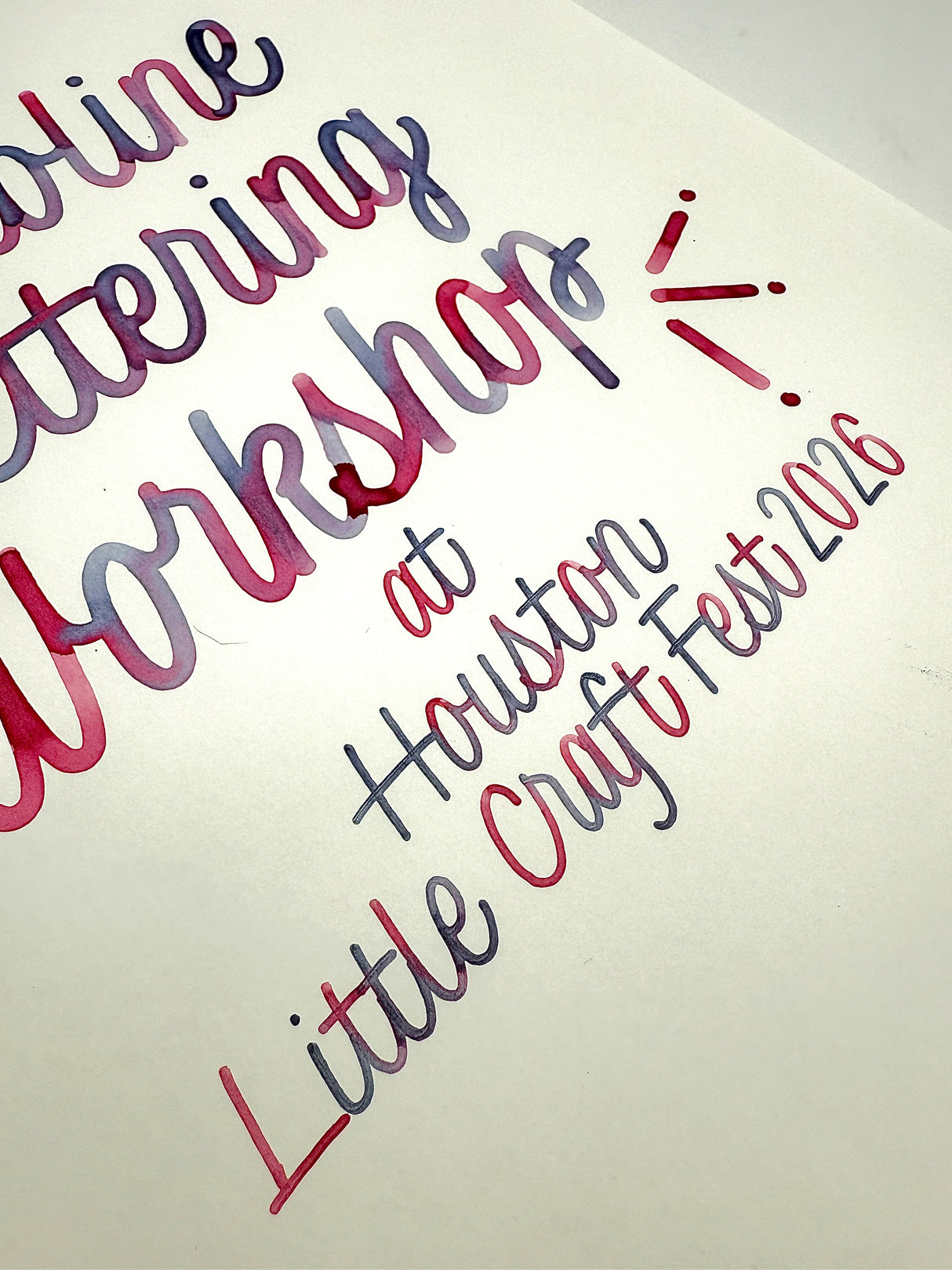 Monoline Lettering Workshop with Bechori