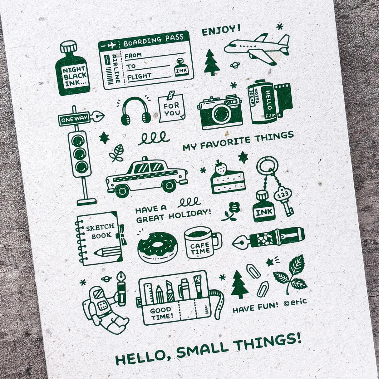 [Houston Exclusive] Sutenai 100% Recycled Washi Paper Notebook - Plain A5