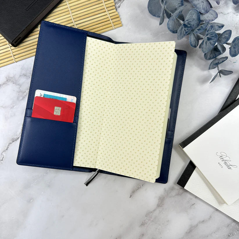 Girologio Hobonichi Weeks Slim Leather Cover - Navy Blue