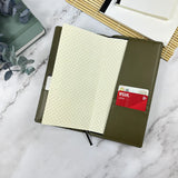 Girologio Hobonichi Weeks Slim Leather Cover - Olive Green