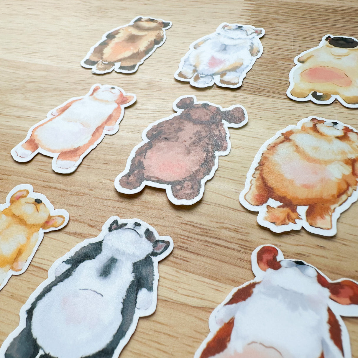 PaperaicaShop Lazy Pups Sticker Pack