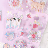 IRIDE Cats PET Sticker - 3 sheets