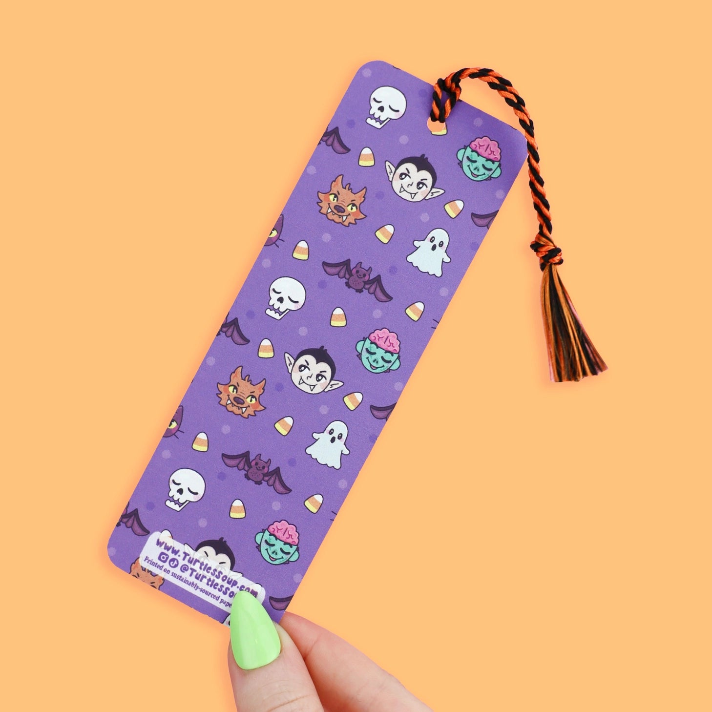 Hold your spot in style with our fun and funky bookmark collection! Whether you prefer romance, fantasy, or science fiction, our bookmarks will fit perfectly between the pages of your favorite novel.

🐢 Bookmark is printed on sustainably-sourced premium ultra-thick card stock with soft-touch matte texture

🐢 Unique design on the front and back

🐢 Bookmark measures 2" x 6"

🐢 Copyright © 2025 Turtle's Soup. All Rights Reserved.