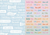 I Love the South Sticker Book