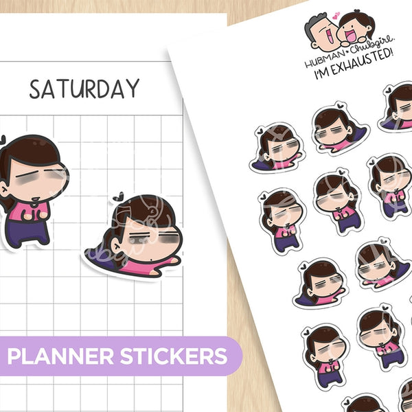 I'm Exhausted! Planner Stickers