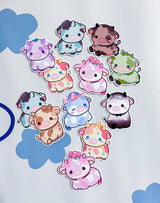 Ice Cream Cow Mini Sticker