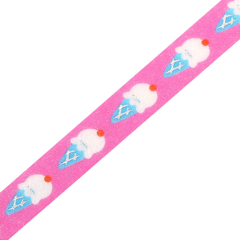 Cinta adhesiva washi fina con diseño de helado