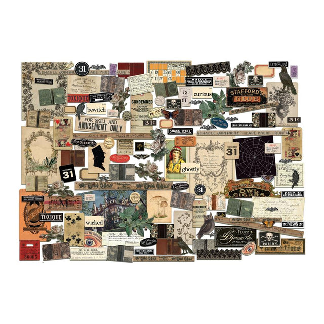 The Tim Holtz Ephemera Pack features a curated collection of vintage typography, letters, and nature-inspired designs. Perfect for scrapbooking, collage, and mixed media projects, these beautifully aged papers and documents are sure to add a touch of nostalgia and character to your creations.