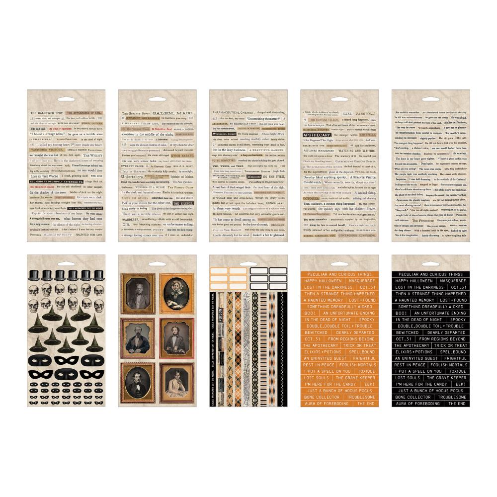Tim Holtz Idea-Ology Sticker Book - Peculiar And Curious Things