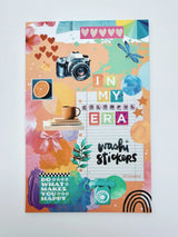 The stickers are colorful, thin, and so fun to use. With just about every color in the rainbow, this is sure to bring whimsy to your pages. Ideal for adding joy to your journals, planners, and scrapbooks.&nbsp;

Size: 8.5”x5.5”

Pages: 20

(All unique pages, no repeats)