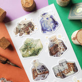 🖋️🎶 @angelynpeh invites you to explore a series of impossible little universes tucked away in jars and bottles! Whether it's a starlit concert hall, a mushroom musical, or a tiny library bathed in moonlight, every bottle feels like a miniature storybook scene waiting to be uncorked, and honestly? We want to shrink down and move in immediately.

Art by: @angelynpeh
