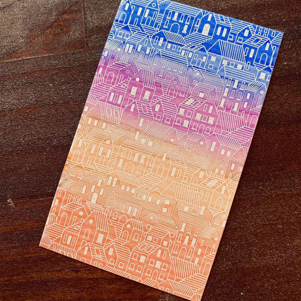 Apply&nbsp;your own ink to a postcard and mail it to your friends! Just apply ink and have beautifully designed postcards. These cards have a printed design on paper with ink that repels water, which allows pictures and letters to appear when you color with water-based fountain pen ink.

These are best used with water-based inks in general, but dye inks are more suitable than pigment inks (they are easier to refresh cleanly). In rare cases, some inks are difficult to reject, so please try them out before us