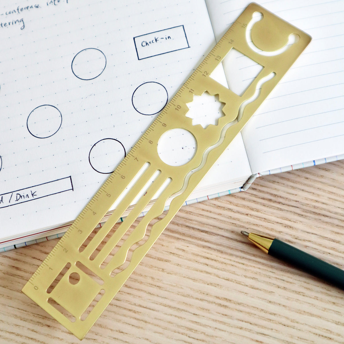Inkerie 3 in 1 Metal Ruler – Little Craft Place