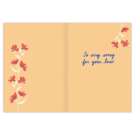 Inside verse: So very sorry for your loss