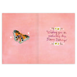 Inside verse: Wishing you an enchanting day. Happy Birthday!