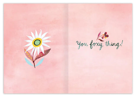 Inside verse: You foxy thing!