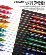 Get ready to shine with the Glitter Acrylic Paint Marker Set of 24. This stunning collection is perfect for adding a shimmering touch to any project. Whether you're creating eye-catching art or simply adding flair to everyday notes, these markers are designed to deliver vibrant, sparkling results with every stroke.