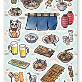 Japanese Street Food Sticker Sheet