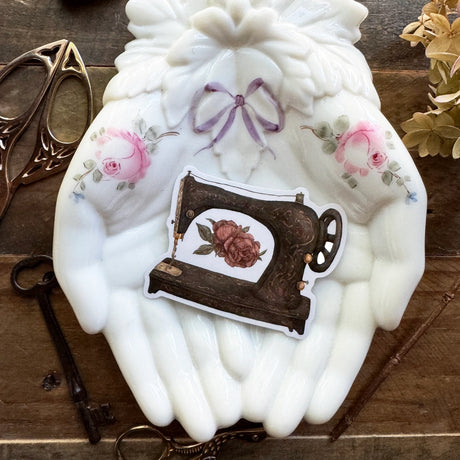 Jessica Roux - Sewing Machine Semi-Transparent Vinyl Sticker