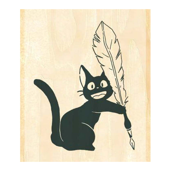 Jiji and Fountain Pen Rubber Stamp