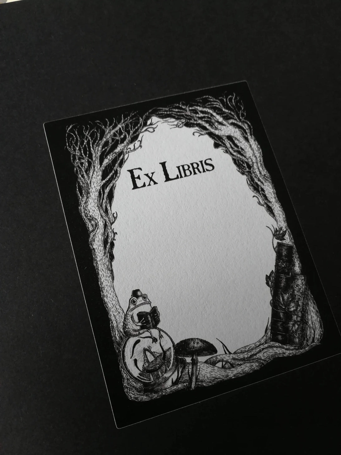 Jon Turner Illustration - Studious Marshtoad Bookplates