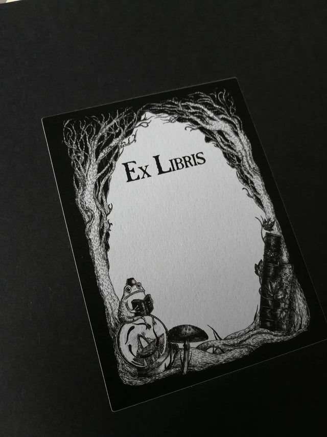 Jon Turner Illustration - Studious Marshtoad Bookplates