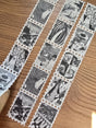 The second of two tapes from the Creative Spirits series by Jon Turner, little ghosties taking you on an eclectic tour of art history. This roll features ghosts inspired by Bridget Riley, Rene Magritte, Hilma Af Klimt, Georgia O'Keeffe, Salvador Dali, Paul Cezanne, Pablo Picasso, Georges Seurat, MC Escher, and Jean-Michel Basquiat.

Perforated to look like a roll of postage stamps, this washi tape features a repeating pattern of ten designs in portrait format from hand-drawn pen and ink artwork, recreated i