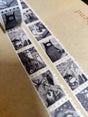 Strange and spooky stamp washi tapes featuring a variety of curious and fantastical scenes and characters, all taken from the book Fragments by Jon Turner but with an appeal to anyone with a taste for the curious. Perforated to look like a roll of postage stamps, this washi tape features a repeating pattern of ten designs in portrait format from hand-drawn pen and ink artwork, recreated in incredible detail at miniature size. It can be applied like a tape, or cut into individual mini stickers; ideal for add