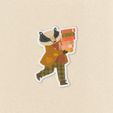 This sticker is made from my original illustrations and features a cute badger with his pile of books. A great gift for bookworms, or anyone who needs to study.