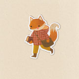 This sticker is made from my original illustrations and features a sweet fox dressed for cool weather carrying their favorite book and satchel. A great gift for bookworms, or back to school.