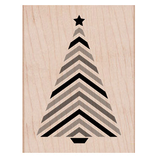 Árbol rayado con sello de estrella