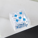 Sello de claridad de cristal KORI JIRUSHI- Flores diminutas