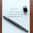 A pen that evokes the texture of frosted glass. Its translucency reveals the internal mechanism as an aesthetic feature. Careful consideration of form and colour palette ensures an elegant presence, even when not in use.&nbsp;

The pen is equipped with thoughtful functionality, including an extended grip section and a screw cap designed for quick access with minimal turns. The visible ink level allows for easy refills.

Available in a Fine and Medium nib
Includes converter
Steel nib