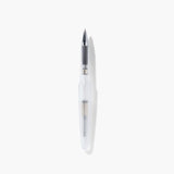 A pen that evokes the texture of frosted glass. Its translucency reveals the internal mechanism as an aesthetic feature. Careful consideration of form and colour palette ensures an elegant presence, even when not in use.&nbsp;

The pen is equipped with thoughtful functionality, including an extended grip section and a screw cap designed for quick access with minimal turns. The visible ink level allows for easy refills.

0.5mm
Includes converter
