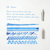 Functional tools for a lifetime of use. Our writing tools are designed to become your companions, developing personal character through the journey of ownership. The simple yet charming glass bottle has been designed for seamless use, creating a bottled ink that's bound to inspire writing with joy.

Once dry, our pigment inks are water resistant and lightfast to ensure your special message stands the test of time. The original bottle has been designed for ease of refill with any pen, while effortlessly bala