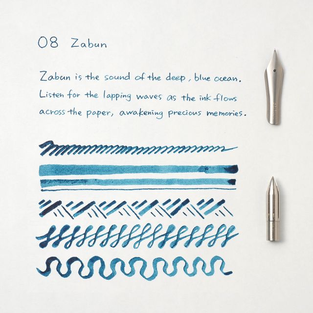 Functional tools for a lifetime of use. Our writing tools are designed to become your companions, developing personal character through the journey of ownership. The simple yet charming glass bottle has been designed for seamless use, creating a bottled ink that's bound to inspire writing with joy.

Once dry, our pigment inks are water resistant and lightfast to ensure your special message stands the test of time. The original bottle has been designed for ease of refill with any pen, while effortlessly bala