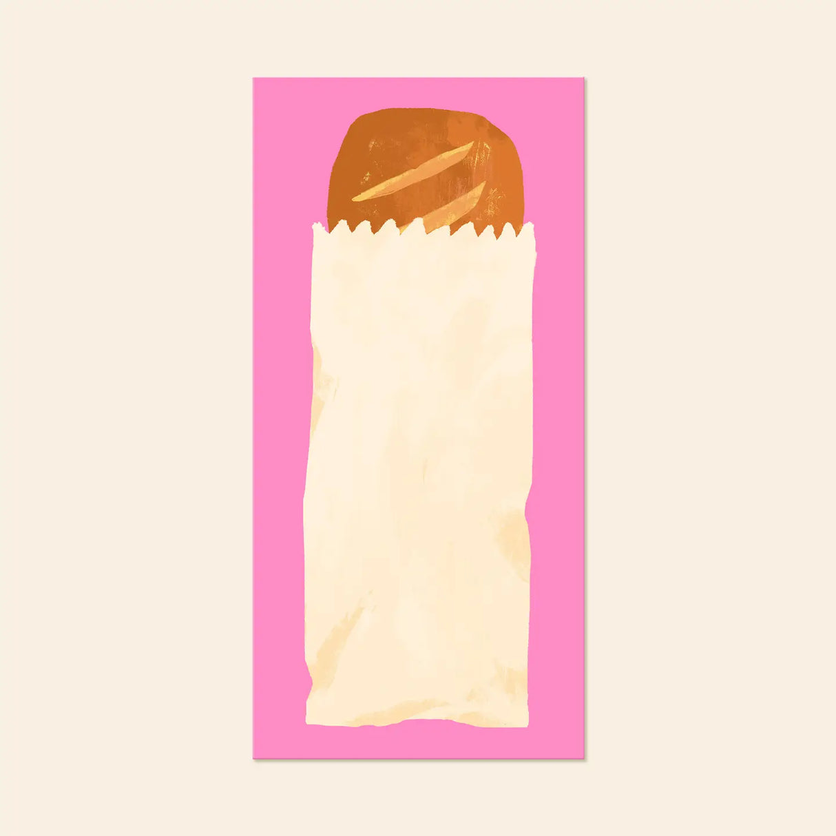 Karen Schipper Magnetic To-Do Notepad - Bread List

Grocery lists don’t have to be boring. Bread List Pad is a grocery list pad featuring a simple baguette tucked into a paper bag on a bold pink background — a cute food notepad that adds instant cheer to kitchens and desks.

Professionally printed full color
Size: 4.25" x 8.5"
65 tear-off sheets
Padded with cardboard back
Printed locally in the US
Designed by Karen Schipper