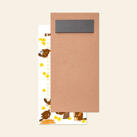 Karen Schipper&nbsp;Magnetic To-Do Notepad - Beaver

Bring playful energy to everyday planning with the Beaver List Pad, a cute animal to-do list pad featuring busy little beavers, bright yellow blossoms, and a cheerful “chipping away at my tasks” message. The whimsical artwork gives this list pad strong personality while still making it practical for reminders, errands, and daily to-dos.

Professionally printed full color
Size: 4.25" x 8.5"
65 tear-off sheets
Attached magnet
Padded with cardboard back
Prin