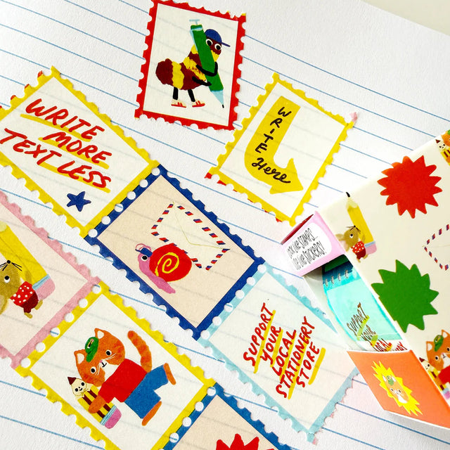 Stamp washi looks like stamps but use like stickers!

Karen's cute shoppers and fun signs.


Perfect for decorating planners, journals, cards, gifts, and scrapbooks. The perfect roll of washi for stationery lovers!

25mm x 10m tape&nbsp;
10 patterns before it repeats.
Comes in a cute illustrated box.
Artwork property of Karen Schipper