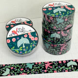 Kate Mason Bird Vine Black Washi Tape