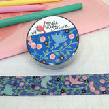 Kate Mason Bird Vine Blue Washi Tape