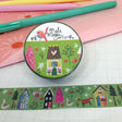 Kate Mason Green Village Pink Trees Washi Tape
