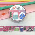 Kate Mason Pink Snowy Village Washi Tape